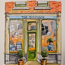 Shop window - watercolour. Een project van  Architecturale illustratie,  Tekening, Schilderij y Aquarelschilderen van kate.osinska - 27.05.2025