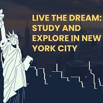 Live the Dream: Study and Explore in New York City. Communication, Graphic Design, Marketing, Design Management, and Presentation Design project by Ilenia Lo Monaco - 05.28.2025