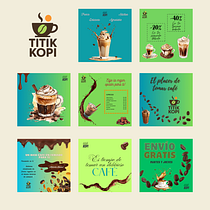 Titik Kopi. Un progetto di Br, ing, Br, identit, Teoria del colore, Design, Gestione progetti di design, Design digitale, Design editoriale, Graphic design, Design di loghi, Tipografia e Design tipografico di Khaesy Villafuerte - 28.05.2025