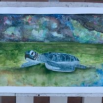 In the night. Fine Arts, Painting, Traditional illustration, and Watercolor Painting project by Carmen - 05.28.2025
