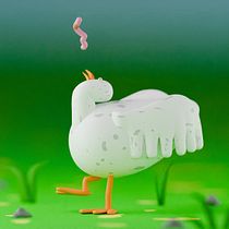 Seagull. 3D, 3D Animation, 3D Character Design, and 3D Modeling project by Ariane Dias - 05.28.2025