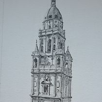 Ilustración arquitectónica grafito y tinta. Architectural Illustration, Artistic Drawing, Drawing, and Pencil Drawing project by palomoreno - 05.29.2025