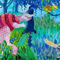 Creative Illustration Techniques with Gouache Ein Projekt aus dem Bereich Design von Figuren, Kinderillustration, Bildende Künste, Gouachemalerei, Traditionelle Illustration, Malerei und Bilderbücher von meekeetza - 29.05.2025