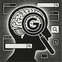 Efecto Google: cómo cambia nuestro cerebro. Fine Arts, Art Direction, Information Design, Editorial Design, Graphic Design, and Editorial Illustration project by Margarita Maria Becerra Sanchez - 05.30.2025