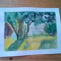 Proiect curs acuarela - Glade Ein Projekt aus dem Bereich Malerei und Aquarellmalerei von Viorica Juncan - 30.05.2025
