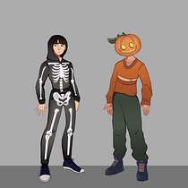 Line Up “Halloween”. . Un proyecto de Animación, Diseño de personajes, Ilustración tradicional, Videojuegos y Diseño de videojuegos de Lola Vásquez - 30.05.2025
