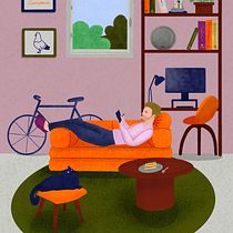 Cosy afternoon - Procreate. Un progetto di Disegno digitale, Illustrazione digitale, Disegno e Illustrazione tradizionale di h8qvkbdrfb - 31.05.2025