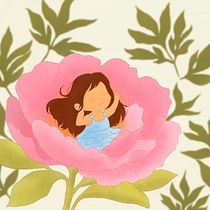 Thumbelina. Character Design, Children's Illustration, and Digital Illustration project by Kate - 05.31.2025