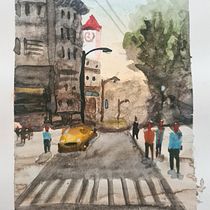 Proyecto final. Watercolor Painting, Fine Arts, and Architectural Illustration project by olivier_44 - 06.02.2025