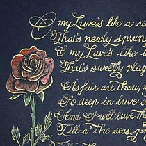 A Love Poem in Gold. Calligraph project by Shoshi Pearkes - 06.02.2025