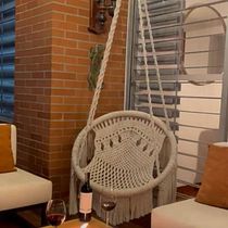 Silla colgante . Furniture Design, Making, and Macramé project by lulurodrig4 - 06.03.2025