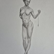 Dibujo del cuerpo de mujer. Fine Arts, Sketching, Drawing, Pencil Drawing, Figure Drawing, Realistic Drawing, and Traditional illustration project by Marco Aguilar - 06.04.2025