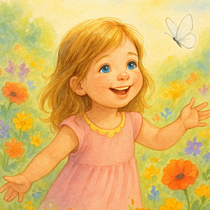 A menina borboleta . Children's Literature, Creative Writing, and Fiction Writing project by Gabriele Nouguier - 06.04.2025