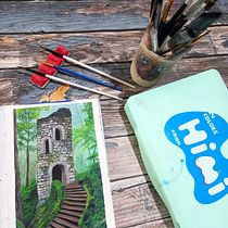 Pintura de paisaje con gouache. Gouache Painting, Painting, Fine Arts, and Naturalistic Illustration project by Rosario Delgado - 06.04.2025