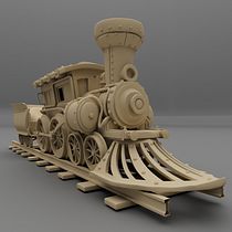 Estación de tren. Un proyecto de 3D, Diseño 3D y Modelado 3D de Luis Josue Moscoso Benavides - 04.06.2025
