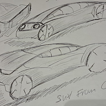 Einproject auto-ontwerp MIX BMW and SUV sportmodel. Design, Industrial Design, Product Design, and Sketching project by Robin Grasmeijer - 06.05.2025