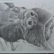 Sleepy Boy. Realistic Drawing, and Pencil Drawing project by Catherine Hackett - 06.05.2025
