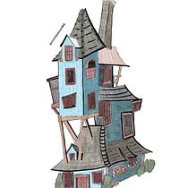 The Burrows. Architectural Illustration, Drawing, Ink Illustration, Sketchbook, and Sketching project by michelledover888 - 06.05.2025