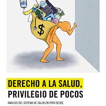 Portada de Perú: Derecho a la salud, privilegio de pocos. Graphic Design, Bookbinding, Digital Illustration, Drawing, Design, Creativit, Digital Design, Editorial Design, and Sketchbook project by az.anguloblas - 06.05.2025