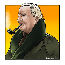 Busto de J.R.R. Tolkien Ein Projekt aus dem Bereich Design von Figuren, Digitale Zeichnung, Zeichnung und Porträtzeichnung von Rafael Soares - 07.06.2025