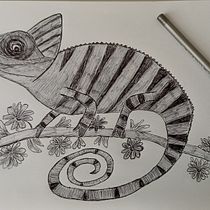 Da Lumaca a Camaleonte. Desenho, Ilustração com tinta, Sketchbook, e Esboçado projeto de patriziap - 07.06.2025