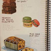 Le Ricette golose di Ricciotto . Projekt z dziedziny  Sztuki piękne, Trad, c, jna ilustracja,  Malarstwo i Malowanie akwarelą użytkownika inkedveg - 08.06.2025