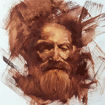 Wisdom. Un proyecto de Bellas Artes, Pintura al óleo, Pintura y Dibujo de Retrato de Tonina Manfredi - 08.06.2025
