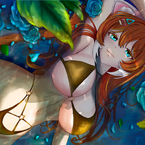 Versión Verano - Traje de Baño Amarillo. Character Design, Comic, Digital Illustration, Traditional illustration, and Manga project by thaxzuya - 06.09.2025