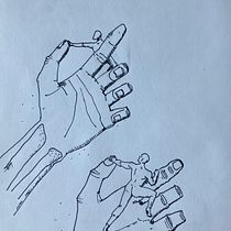 La mano y el escalador Ein Projekt aus dem Bereich Bildende Künste, Zeichnung, Bleistiftzeichnung, Realistische Zeichnung, Anatomische Zeichnung und Skizzenentwurf von Adolfo Montilva Daboín - 09.06.2025