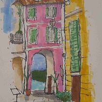Italian gateway Ein Projekt aus dem Bereich Architektonische Illustration, Zeichnung, Illustration mit Tinte, Sketchbook und Skizzenentwurf von w_langeveld - 09.06.2025