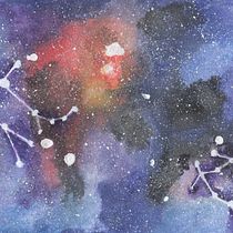 Galáxia em Tinta Aquarela Ein Projekt aus dem Bereich Bildende Künste, Malerei, Traditionelle Illustration und Aquarellmalerei von Natalia Silva - 09.06.2025