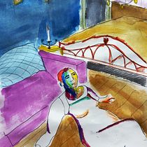 Recognition. Drawing, Figure Drawing, Fine Arts, Gouache Painting, Pencil Drawing, Portrait Drawing, and Realistic Drawing project by Nick - 06.10.2025