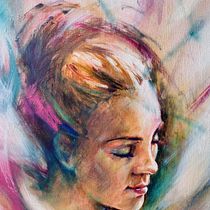 Positive portrait. Fine Arts, Painting, Acr, lic Painting, and Oil Painting project by Jerom Musca - 06.11.2025