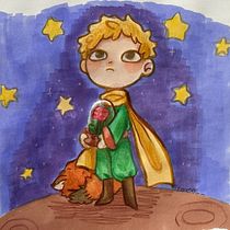 Proyecto final: El principito Ein Projekt aus dem Bereich Kinderillustration, Bleistiftzeichnung, Bilderbücher und Sketchbook von Valentina Beckmann - 11.06.2025
