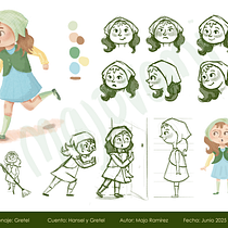 Diseño de personaje - Hansel y Gretel. Character Design, Children's Illustration, Traditional illustration, and Narrative project by Majo Ramírez - 06.11.2025