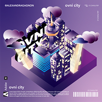 Ovni City. Un progetto di Illustrazione digitale e Illustrazione vettoriale di Alexandra Gagnon - 13.06.2025