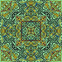 Cover design, made with Procreate's symmetry tool. Drawing, Ink Illustration, Painting, Pattern Design, and Watercolor Painting project by Lousie Eph - 06.14.2025