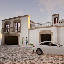 Casa Residencial Mexicana Arquitectura. Visualização arquitetônica, e Arquitetura digital projeto de Arq. José Alonso López López - 14.06.2025