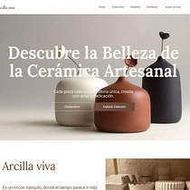Arcilla viva. Een project van Digitaal ontwerp, Digitaal productontwerp, UX / UI, Webdesign y  Webdevelopment van sitflavia - 15.06.2025