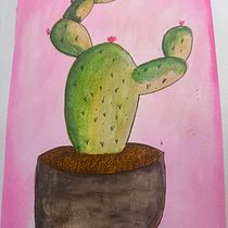 Desert Grace. Un proyecto de Bellas Artes, Ilustración tradicional, Pintura, Pintura a la acuarela y Teoría del color de Kika Berglund - 16.06.2025