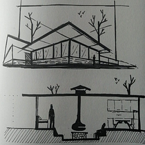 Casa #1. Architectural Illustration, Architecture, Drawing, and Sketching project by Bryan Duran - 06.16.2025