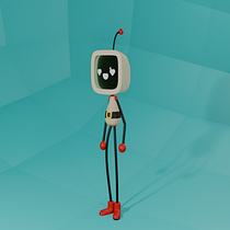 Render Robot Final. Un progetto di Character design, Product design, Motion graphics e Modellazione 3D di Lautaro Bernachea - 16.06.2025