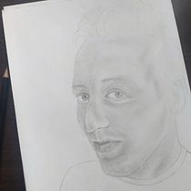 A portrait sketch. Artistic Drawing, Drawing, Portrait Drawing, Sketchbook, and Sketching project by Sofia P. - 06.17.2025