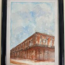 Mérida Street . Desenho, Pintura em aquarela, Ilustração arquitetônica, Sketchbook, Ilustração com tinta, e Esboçado projeto de Frida Angulo - 18.06.2025