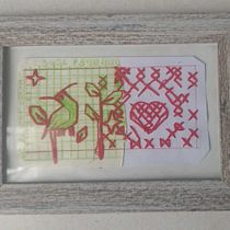 Costuras rojas . Arts, Crafts, DIY, Embroider, and Paper Craft project by karmina_n - 06.19.2025
