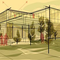 Vivienda del Curso: De la Idea a la Materialización Arquitectónica. Architectural Illustration, Architecture, ArchVIZ, Digital Architecture, Interior Design, and Spatial Design project by Sebastián Rozo - 06.24.2025