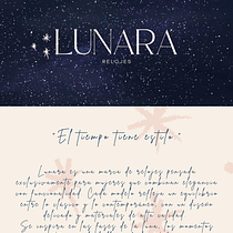 Lunara - "el tiempo tiene estilo". Br, ing, Identit, Graphic Design, Social Media Design, Web Design, and Content Marketing project by Micaela Bianchi Bruno - 06.27.2025