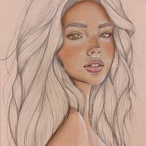 Ilustración con pasteles y lápices de colores. Un proyecto de Ilustración tradicional, Bellas Artes, Dibujo, Dibujo a lápiz, Dibujo de Retrato, Dibujo realista y Dibujo artístico de Vanessa Palma - 29.06.2025