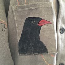The Chough Toile. Un projet de Artisanat, Peinture , et Broderie de hilaryjanejoyce - 29.06.2025