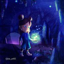 La grotta incantata . Digital Drawing, Digital Illustration, and Traditional illustration project by Serena Mendrano - 06.30.2025